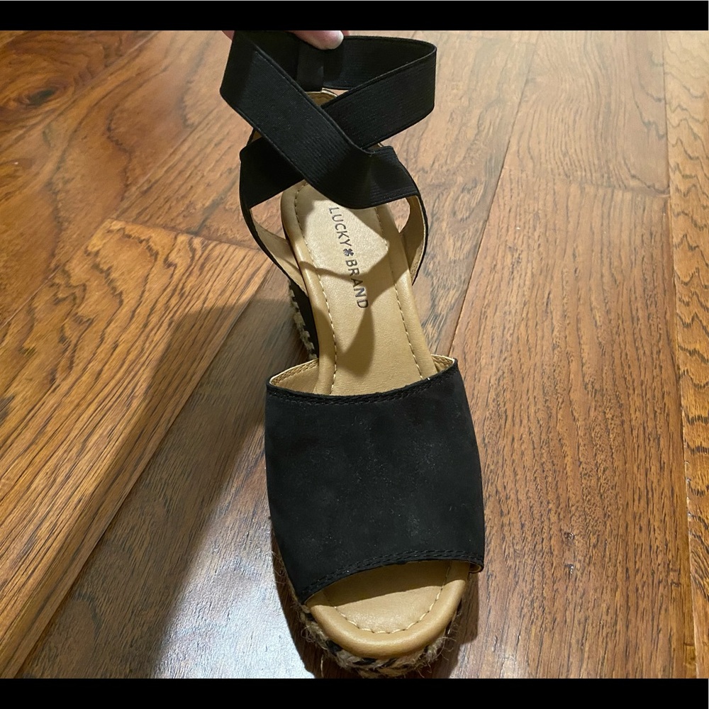 Lucky Brand woven wedges